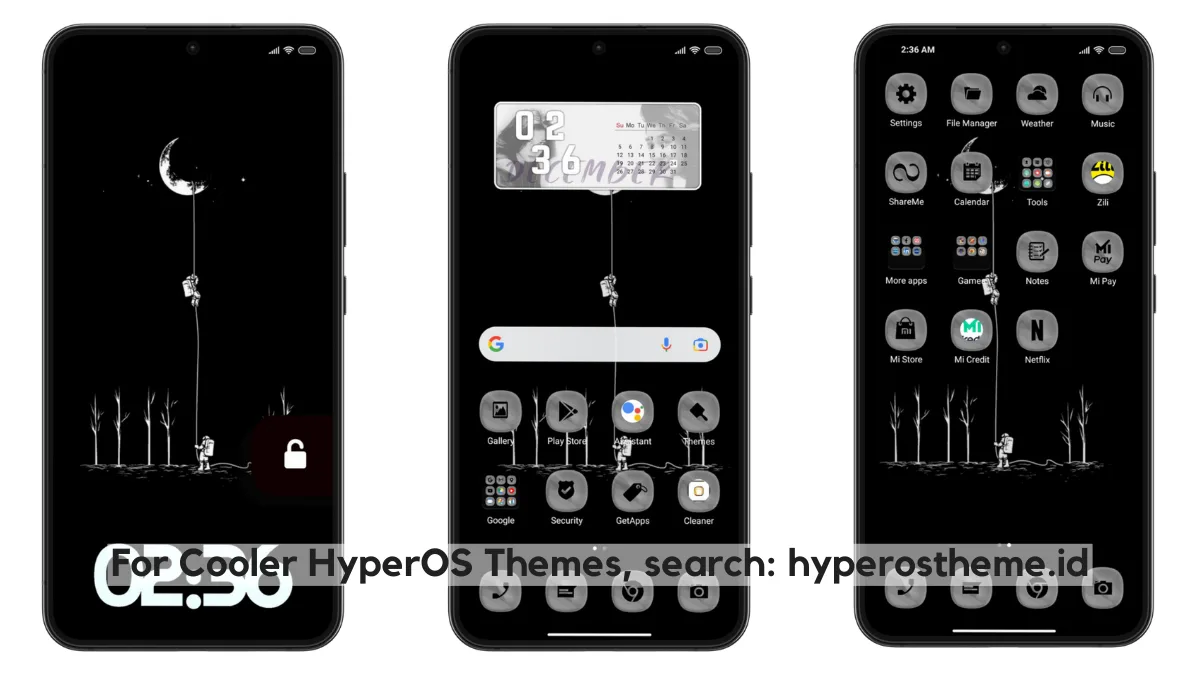 Black White_two HyperOS Theme