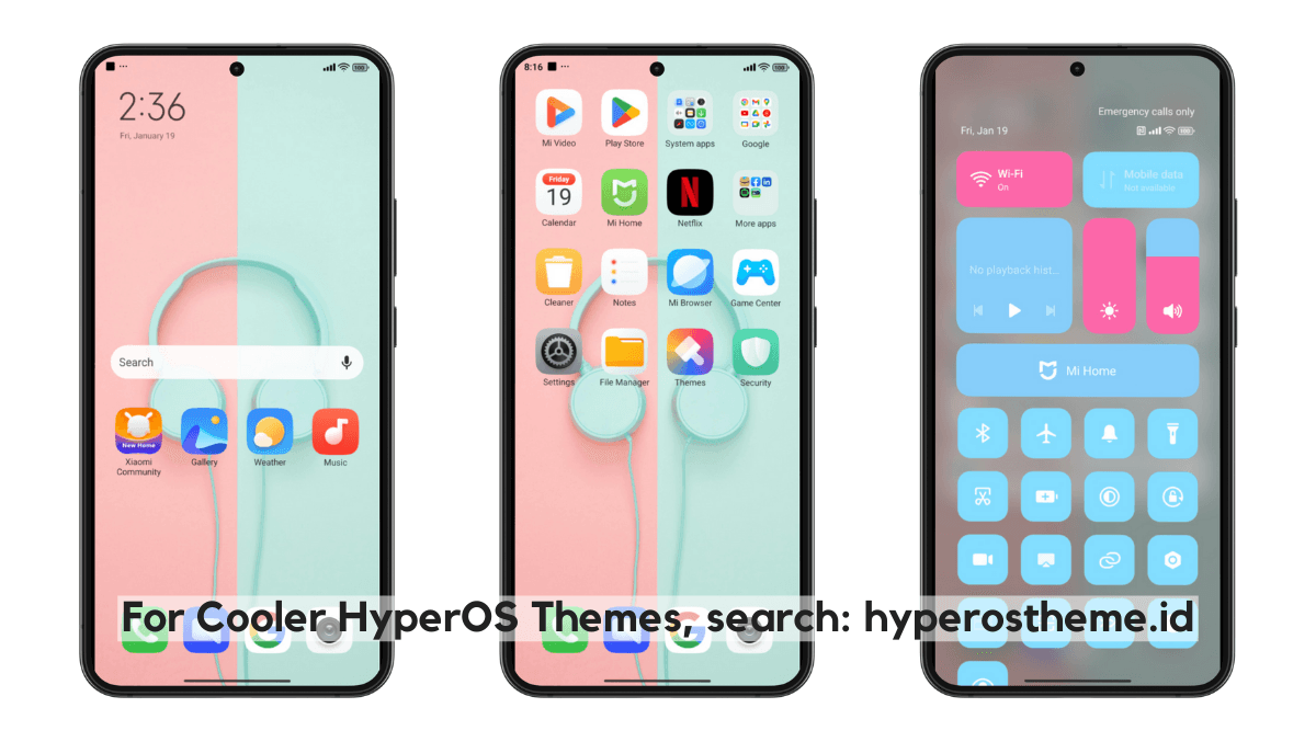 HosBlue-Pink HyperOS Theme
