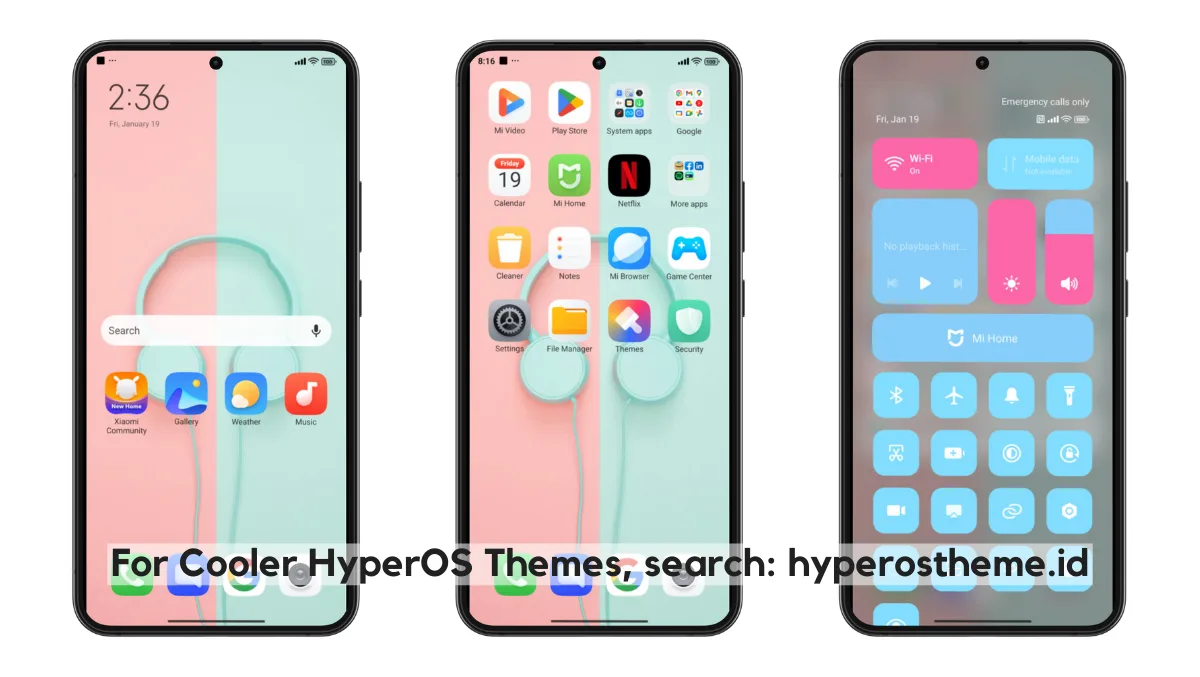HosBlue-Pink HyperOS Theme