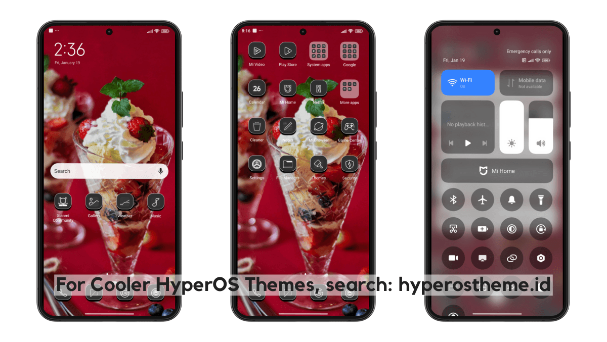 Ice Cream HyperOS Theme