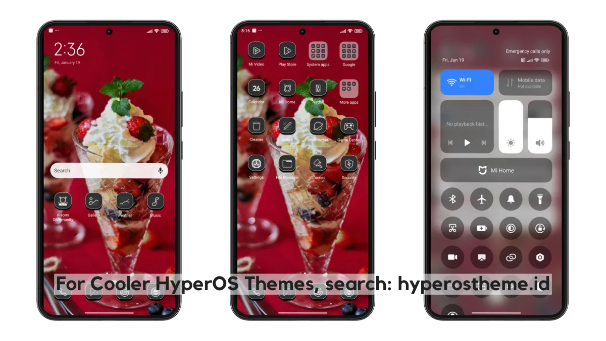 Ice Cream HyperOS Theme