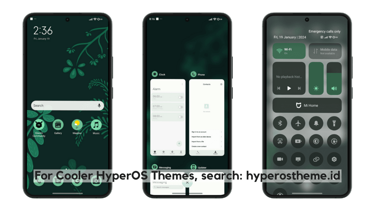 Pix Green HyperOS Theme