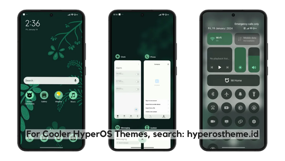 Pix Green HyperOS Theme