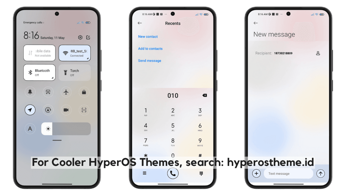 Plain White HyperOS Theme