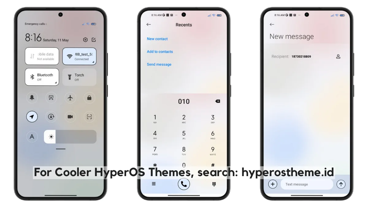 Plain White HyperOS Theme