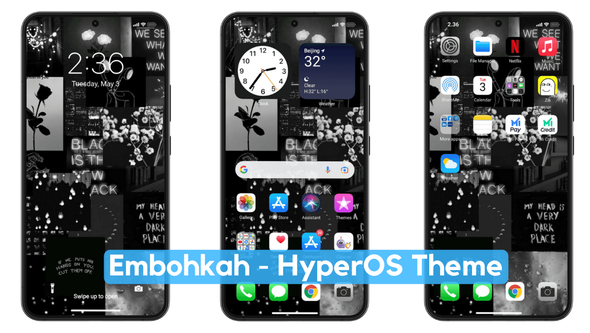 Embohkah HyperOS Theme with Dynamic iOS