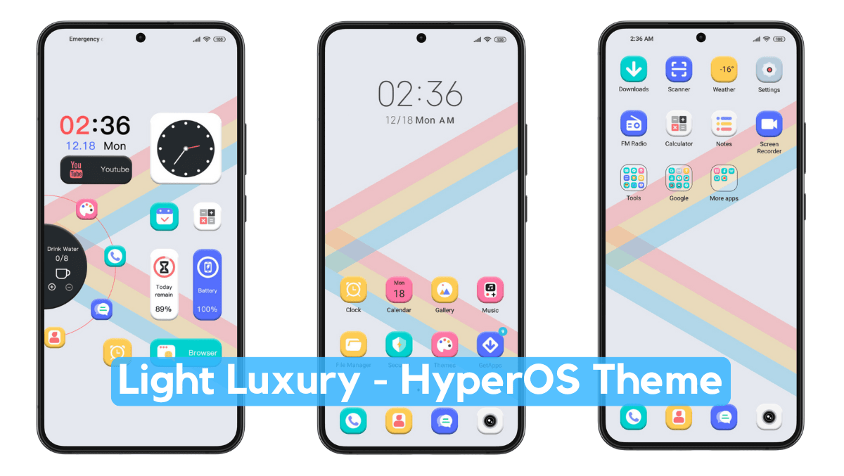 Light Luxury HyperOS Theme with Dynamic Experience