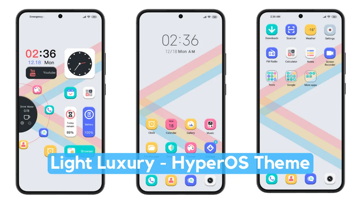 Light Luxury HyperOS Theme with Dynamic Experience