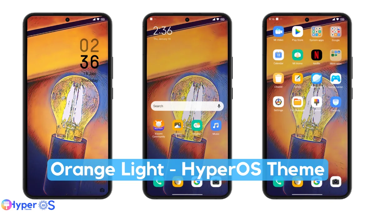 Orange Light HyperOS Theme with Pure Dynamic Experience Orange Light HyperOS Theme with Pure Dynamic Experience