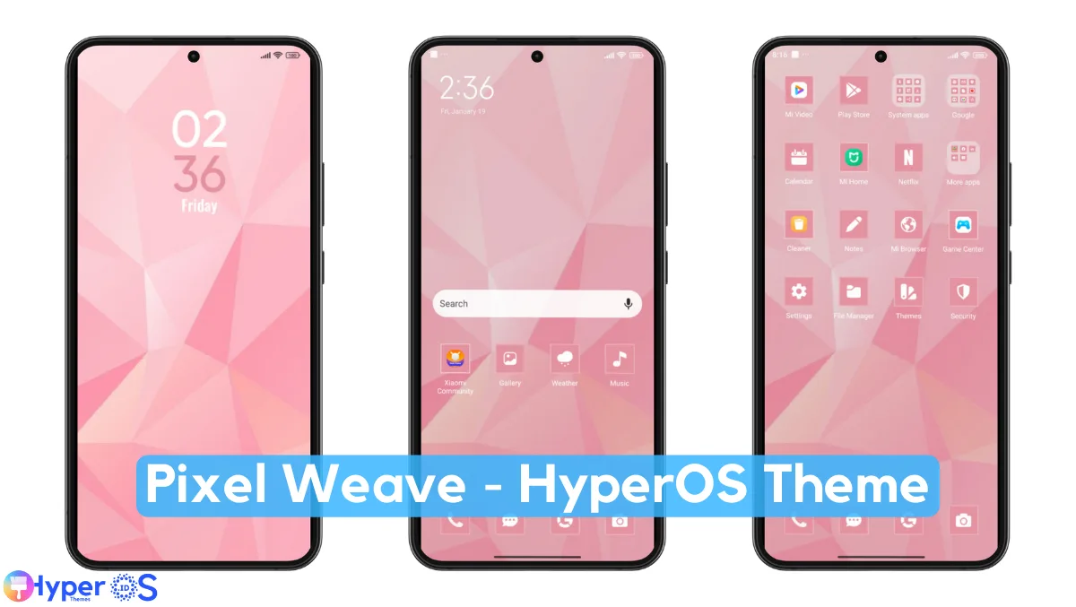 Pixel Weave HyperOS Theme with Minimal Experience