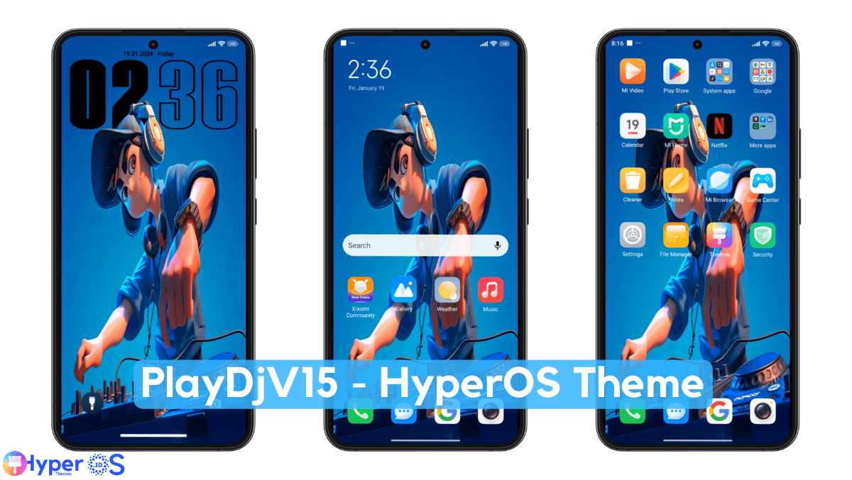 PlayDjV15 HyperOS Theme with Customized HyperOS Experience