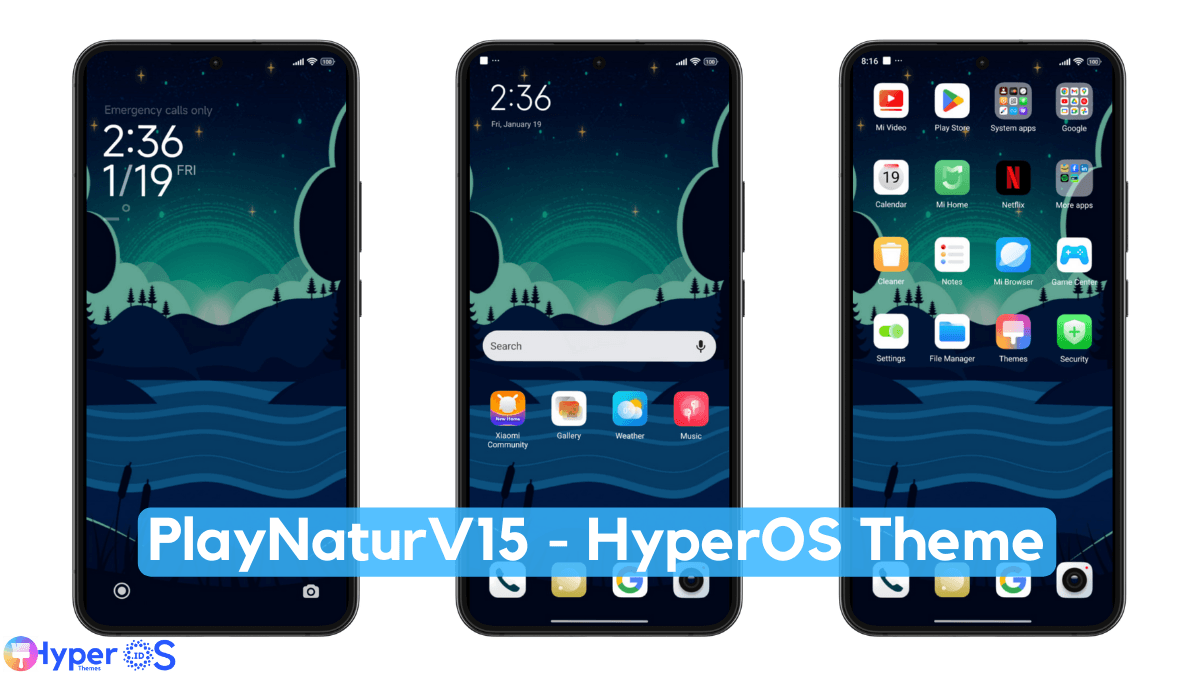 PlayNaturV15 HyperOS Theme with Dynamic Experience