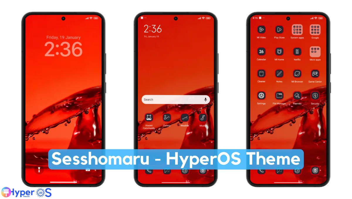 Sessohomaru HyperOS Theme with Anime Experience Sessohomaru HyperOS Theme with Anime Experience