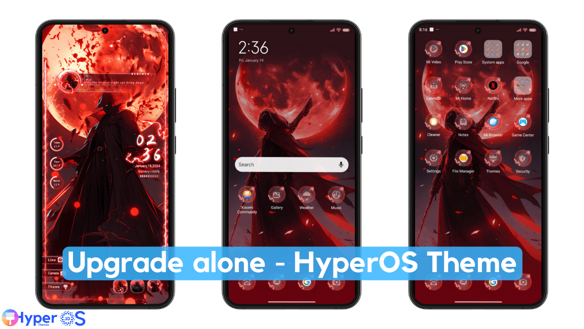 Upgrade alone HyperOS Theme with Anime Experience